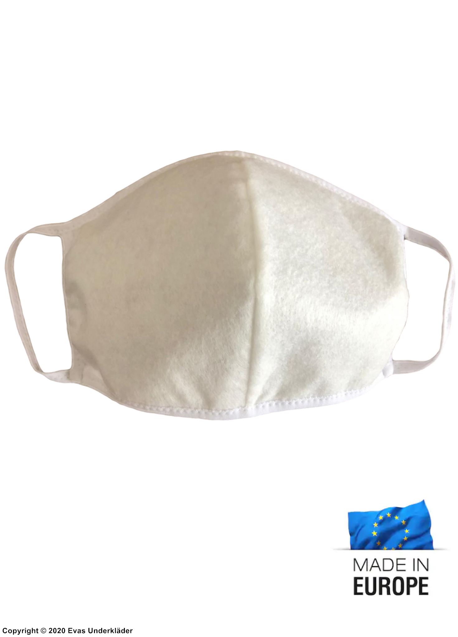 Face mask / mouth cover, silver ions, triple layer